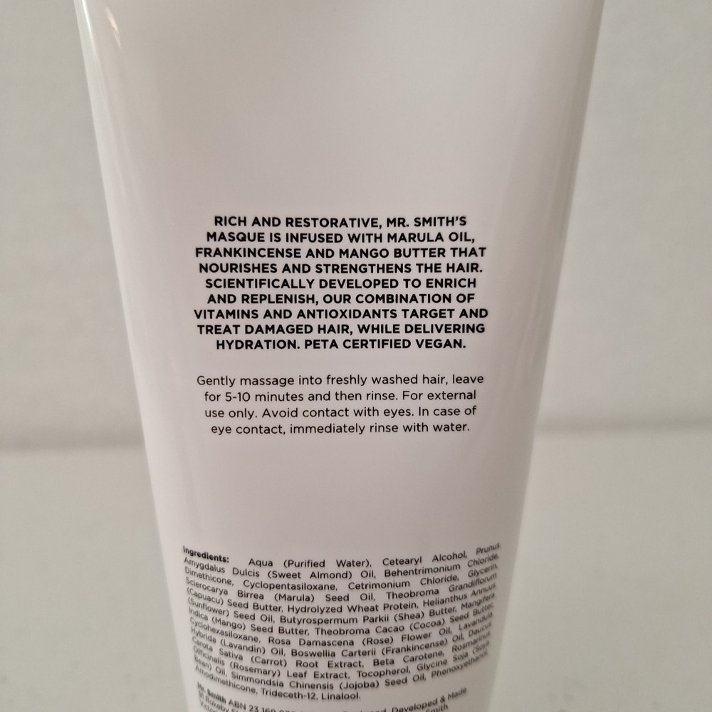MR SMITH Luxury Masque Made In AUSTRALIA Full Size 6.7 fl oz 200 ml NEW SEALED - Picture 6 of 10